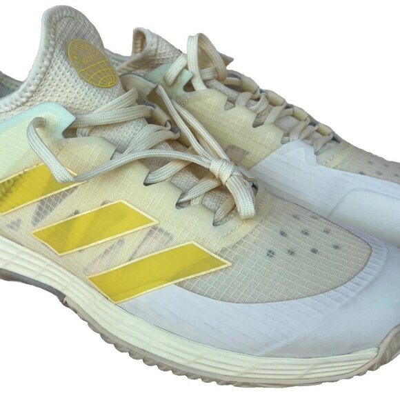 Adidas Light Strike Adizero Ubersonic Women's Yellow Sneakers Size 9, Pre-owned - Picture 1 of 6